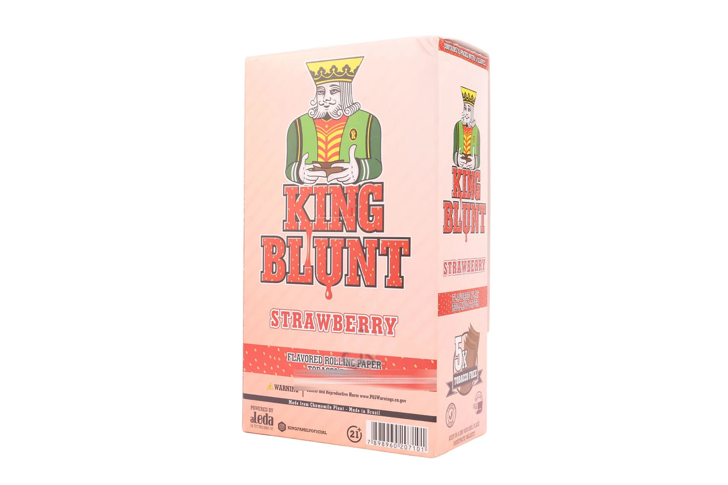 KING BLUNT MORANGO - 25 UNIDADES C/ 5 FOLHAS