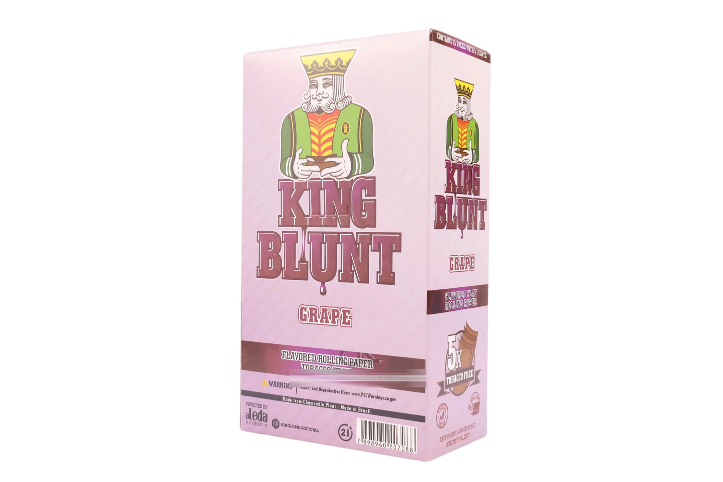 KING BLUNT UVA - 25 UNIDADES C/ 5 FOLHAS