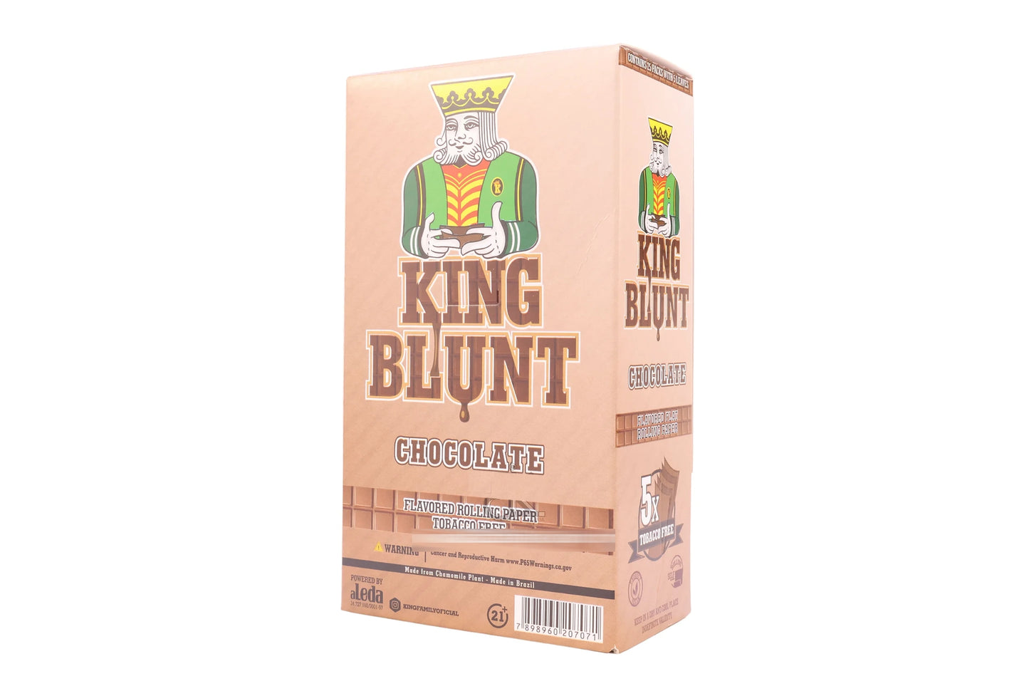 KING BLUNT CHOCOLATE - 25 UNIDADES C/ 5 FOLHAS