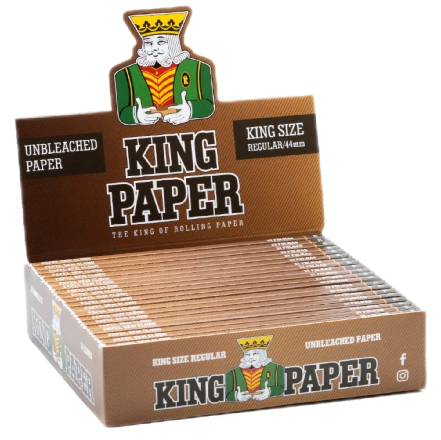 Seda King Paper Brown - 20 livretos